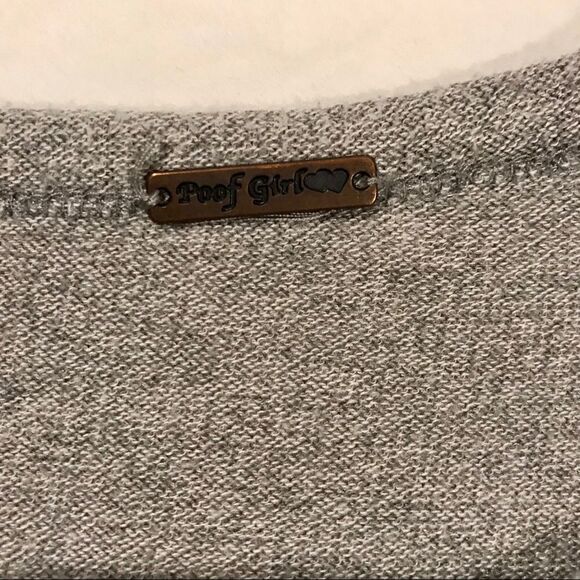 Poof girl small cold shoulder top just past waist - Picture 2 of 4